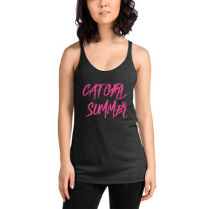 Cat Girl Summer - Racerback Tank