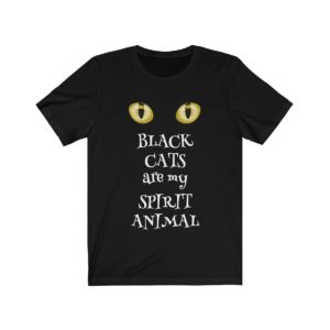Black Cats are my Spirit Animal - Soft Cotton T-Shirt